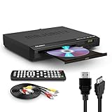 HDMI DVD Player für Fernseher | 1080P Region Frei DVD-Spieler für Smart TV | Mini DVD Spieler mit USB, CD & MP3 | HDMI Kabel, RCA Kabel & Fernsteuerung inklusive | Majority DVD Player